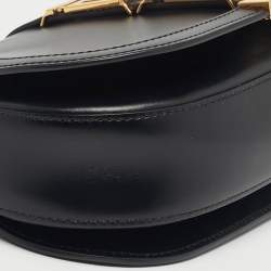 مملوكة مسبقًا Versace Greca Goddess Black Leather Flap Shoulder Bag