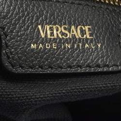 Pre Owned حقيبة يد فيرساتشي ميدوسا قماش كحلي/أسود صغيرة