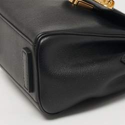 مملوكة مسبقًا حقيبة فيرساتشي لا ميدوسا جلد أزرق بيد علوية