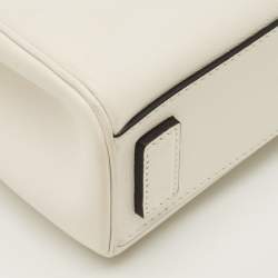 مملوكة مسبقًا Versace La Medusa Chain White Leather Tote