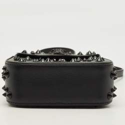مملوكة مسبقًا Versace Studded La Medusa Mini Black Leather Top Handle Bag