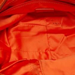 Pre Owned Versace Medusa Beige Canvas and Leather Tote