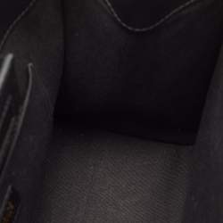 Pre Owned Versace Virtus Black Pebbled Leather Tote