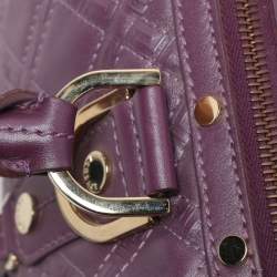 Pre Owned حقيبة ساتشل فيرساتشي سناب اوت اوف ايت جلد لامع مبطن بيج صغيرة