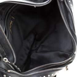 Pre Owned Versace Black Leather Hobo