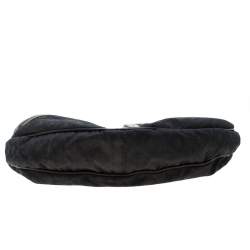 Pre Owned Versace Black Leather Hobo