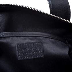 Pre Owned Versace Black Leather Shoulder Bag