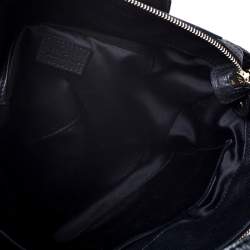Pre Owned Versace Black Leather Shoulder Bag