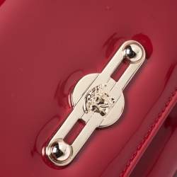 Versace Red Patent Leather Icon Continental Wallet