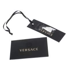 Pre Owned Versace Blue Leather Medusa Medallion Satchel