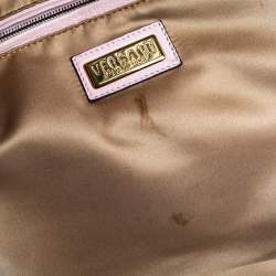 Pre Owned حقيبة يد فرساتشي سناب أوت اوف ايت جلد لامع مبطنة سوداء