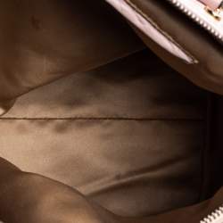 Pre Owned حقيبة يد فرساتشي سناب أوت اوف ايت جلد لامع مبطنة سوداء