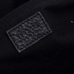 Pre Owned Versace Black Leather Medusa Boston Bag