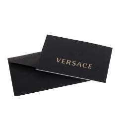 Pre Owned Versace Black Leather Medusa Boston Bag