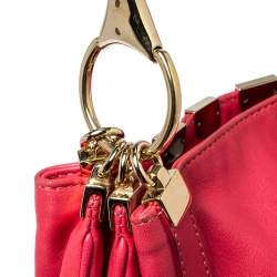 Versace Fuchsia Leather Hobo