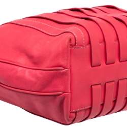 Versace Fuchsia Leather Hobo