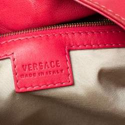 Versace Fuchsia Leather Hobo