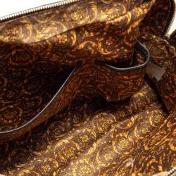 Pre Owned Versace Black Demetra Vanitas Satchel