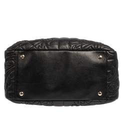 Pre Owned Versace Black Demetra Vanitas Satchel