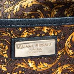 Pre Owned Versace Black Demetra Vanitas Satchel