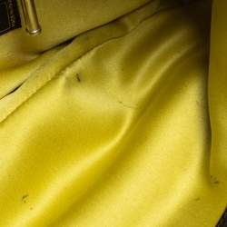 Pre Owned حقيبة فيرساتشي باغويت جلد نقشة شعار الماركة بارز أسود مرصعة صغيرة