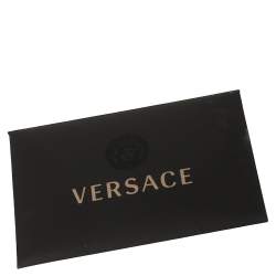 Pre Owned حقيبة يد فيرساتشي بالازو امباير جلد أسود