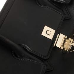 Pre Owned حقيبة يد فيرساتشي بالازو امباير جلد أسود