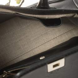 Pre Owned حقيبة يد فيرساتشي بالازو امباير جلد أسود