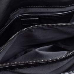 Pre Owned حقيبة كتف فيرساتشي قلاب سلسلة مادوسا حافة سويي وجلد وجلد ثعبان أرجواني ميتالك/ أسود