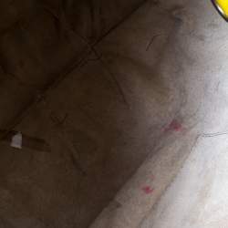 Pre Owned حقيبة فيرساتشي كيس جلد نقشة التمساح أصفر 