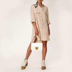 Versace White Leather Medusa Flap Shoulder Bag