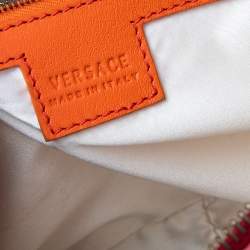 Versace Red Leather Studded Tote