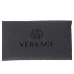 مملوكة مسبقًا حقيبة هوبو فيرساتشي جلد وكانفاس مونوغرامي ذهبي بالشعار