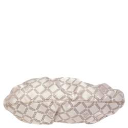 مملوكة مسبقًا حقيبة هوبو فيرساتشي جلد وكانفاس مونوغ�رامي ذهبي بالشعار