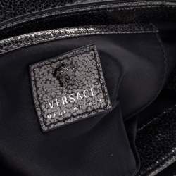 Pre Owned Versace Black Leather Medusa Palazzo Sultan Shoulder Bag