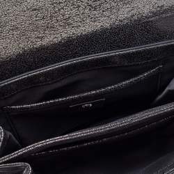 Pre Owned Versace Black Leather Medusa Palazzo Sultan Shoulder Bag
