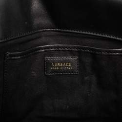 Pre Owned حقيبة كتف فيرساتشي ميدوسا جلد أسود