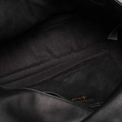 Pre Owned حقيبة كتف فيرساتشي ميدوسا جلد أسود