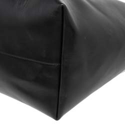 مملوكة مسبقًا حقيبة يد توتس فيرساتشي جلد أسود