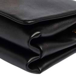 Pre Owned Versace Black Leather Medusa Sultan Shoulder Bag