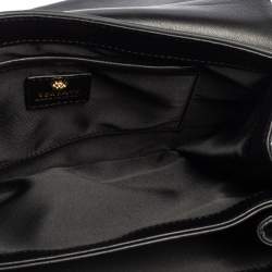 Pre Owned Versace Black Leather Medusa Sultan Shoulder Bag