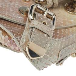 Versace Multicolor Glazed Python Canyon Top Handle Bag