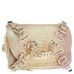 Versace Multicolor Glazed Python Canyon Top Handle Bag