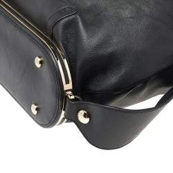 Pre Owned حقيبة كتف فيرساتشي جلد أسود