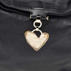 Pre Owned حقيبة كتف فيرساتشي جلد أسود