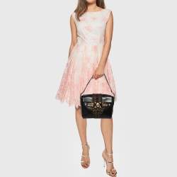 Pre Owned Versace Black Leather D Signature Medusa Shoulder Bag