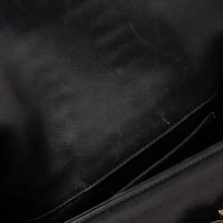 Pre Owned Versace Black Leather D Signature Medusa Shoulder Bag