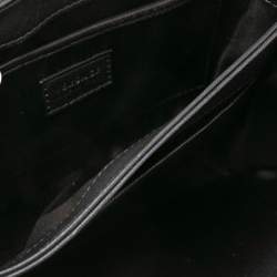 Pre Owned Versace Black Leather Medusa Flap Shoulder Bag