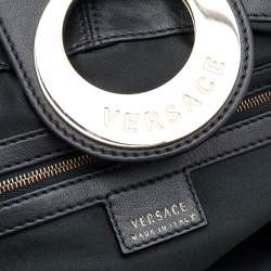 Versace Black Soft Leather Hobo