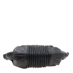 Versace Black Soft Leather Hobo